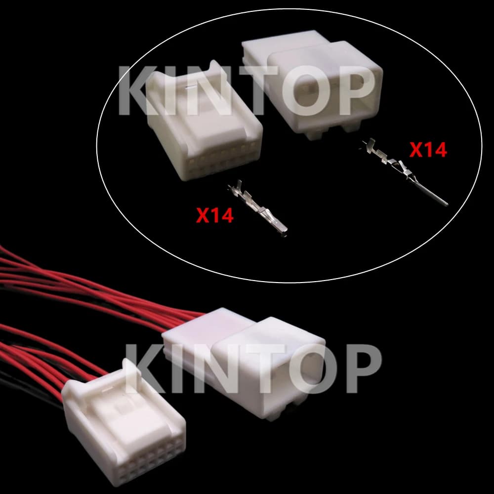 1 Set 14 pin Auto maschio femmina connettore di aggancio presa cablaggio automobilistico 90980-12369 90980-12370 6098-3877 6098-3917