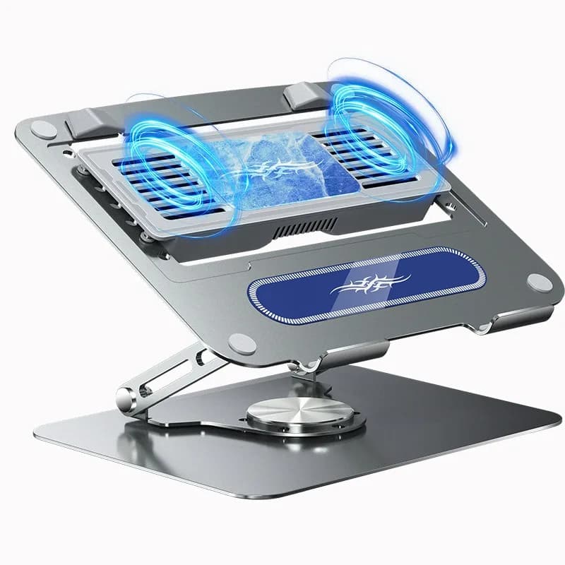D21 Professional Dual Fan Laptop Cooling Bracket Double Air Flow Cooler Fit All Universal Notebooks And Tablet Devices