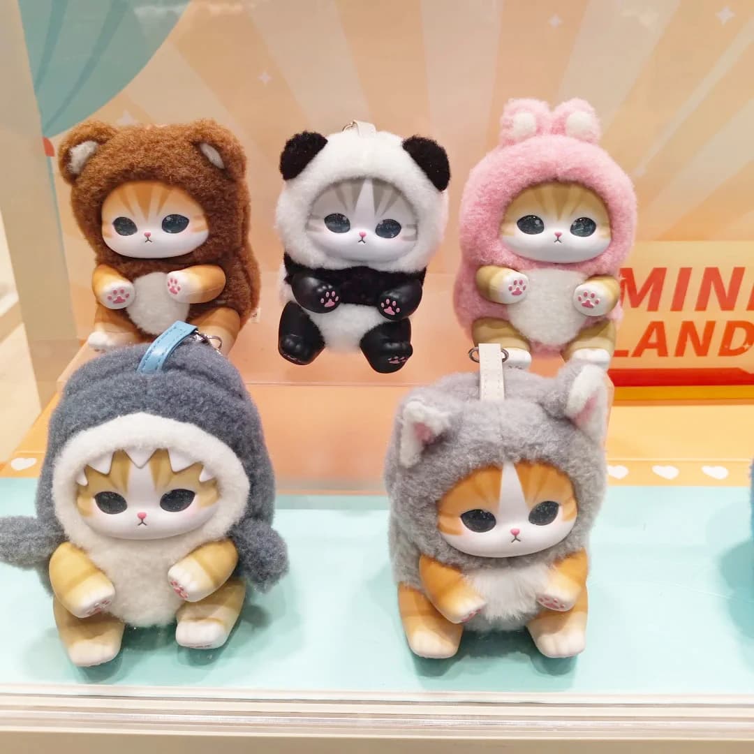 nuova serie Mofusand in vinile giocattoli squalo gatto scatola sorpressa ornamenti giocattolo per bambini compleanno ragazza regalo pendente autentico