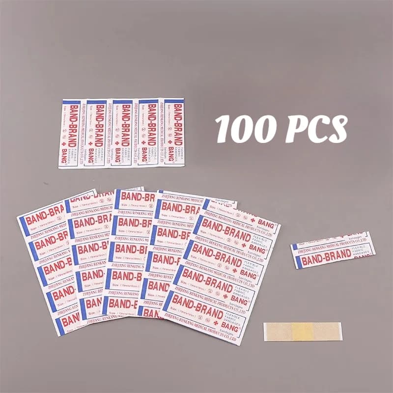 100 pz impermeabile traspirante cerotto appiccicoso campeggio esterno benda medica medicazione emostatica cerotto prenotazione familiare cerotto