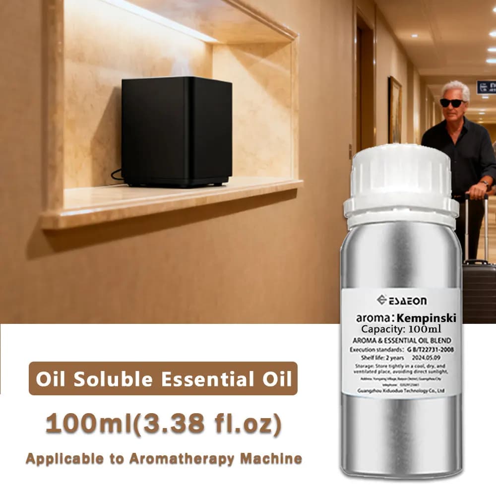 ESAEON 100ml (3.38 fl.oz) Kempinski Hilton Essential Oils, For Reed Diffuser & Fireless Aromatherapy & Waterless Aroma Diffusers
