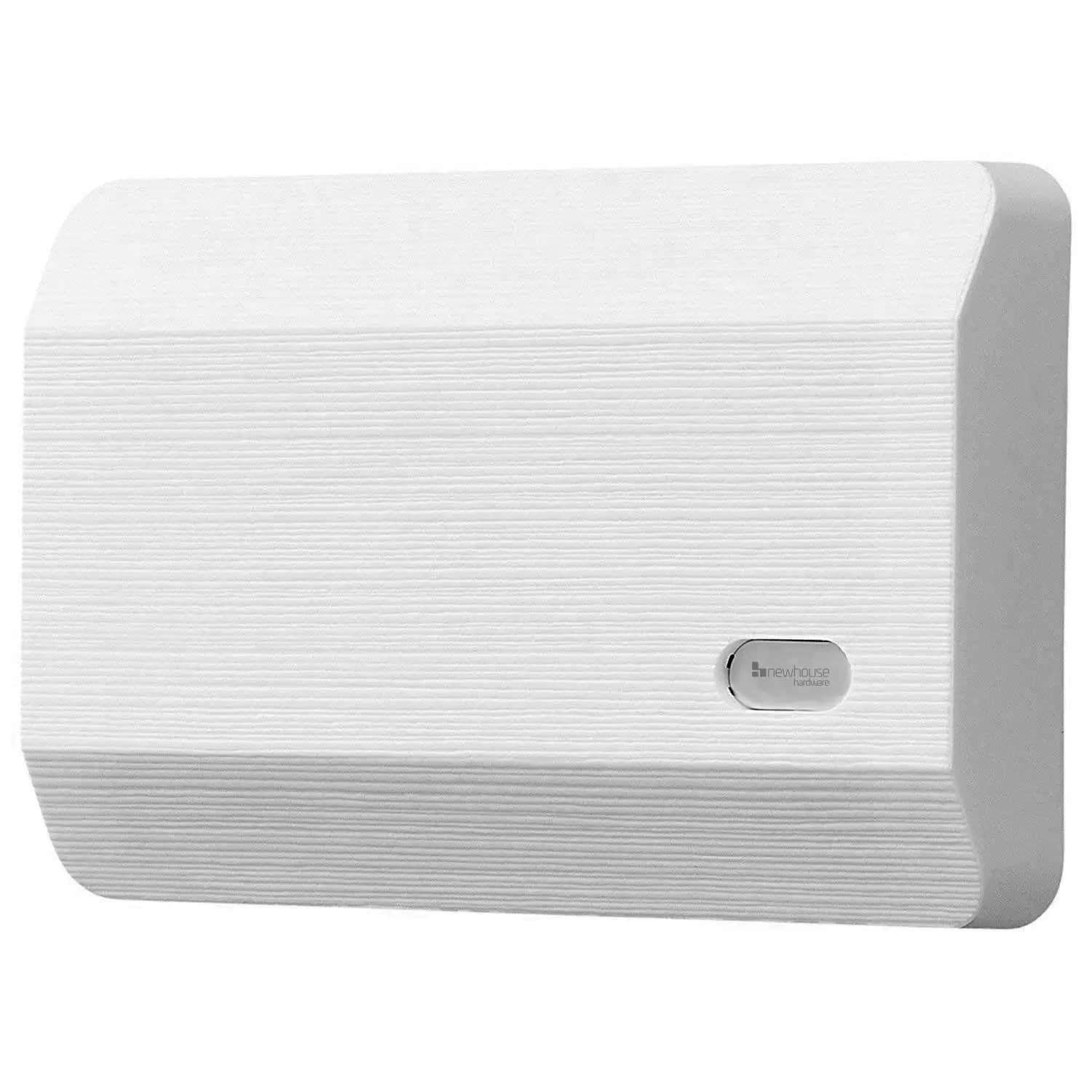 Campanello Moderno Bianco con Due Suoni, Compatibile con Videocitofoni Standard e Video