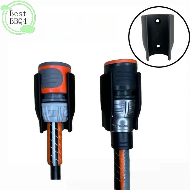 (BBQ4) 1 Pezzo Supporto da Parete per Tubo da Giardino, Porta Spruzzatore da Esterno, Accessorio Antiscivolo per Ugelli