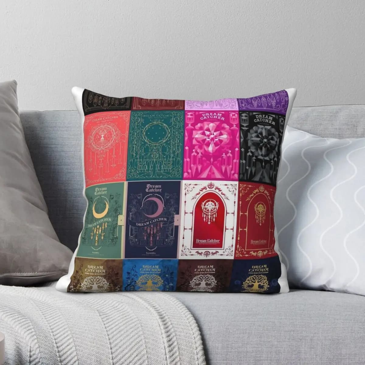 Dreamcatcher Kpop Album Collage Pillowcase Polyester Linen Velvet Pattern Zip Decorative Pillow Case Home Cushion Case
