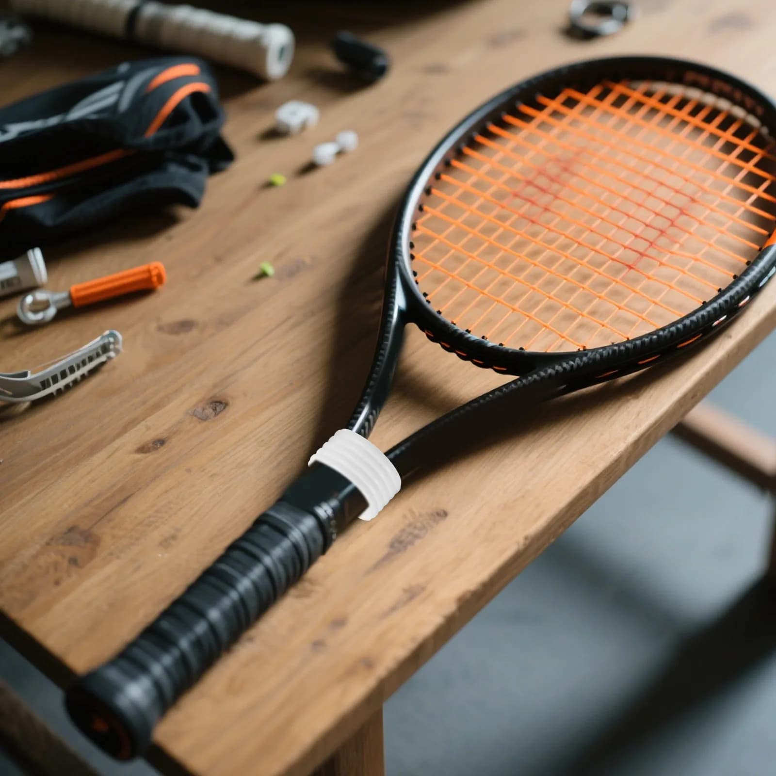 12 Pezzi Ammortizzatori di Vibrazioni per Racchette da Tennis, Fasce Elastiche in Silicone Antiscivolo, Assorbenti e Stabilizzanti per Badminton