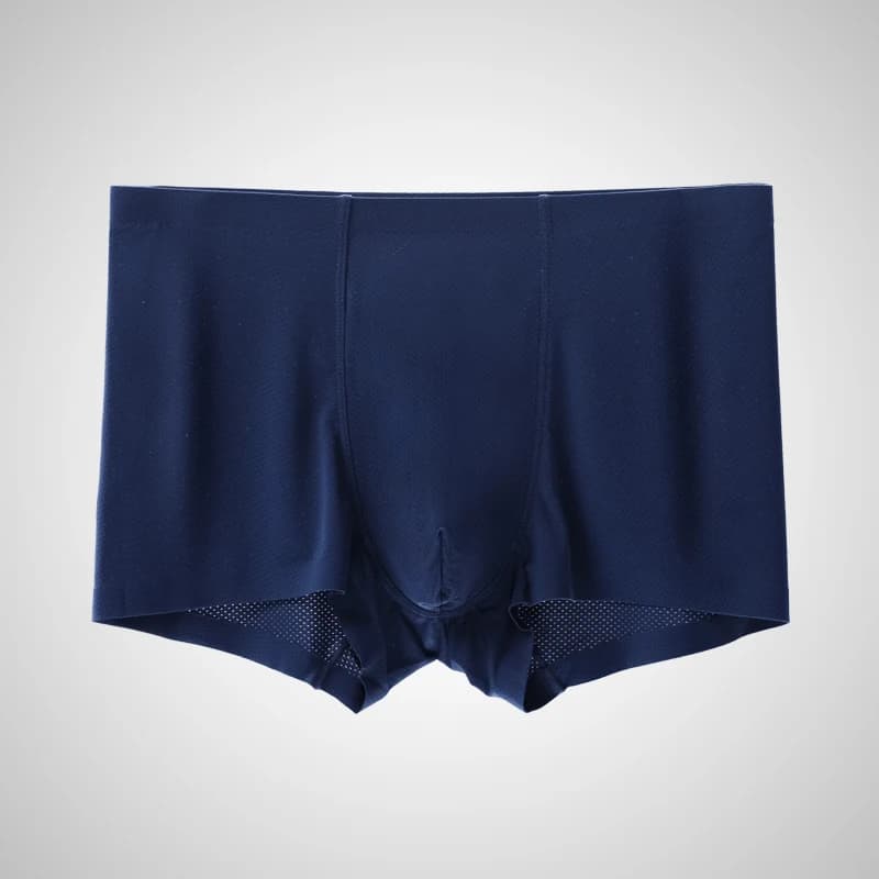 Summer breathable upgraded graphene antibacterial boxers Ice silk seamless thin boxers one-piece