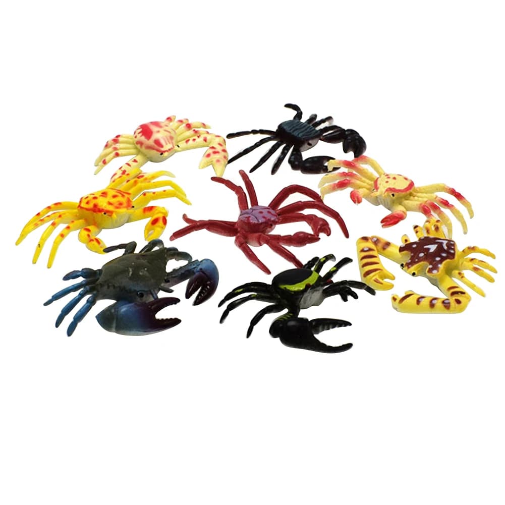 8 pezzi di plastica realistici modelli di animali marini educativi mini realistici animali marini creatura giocattolo apprendimento della vita dell'oceano per i bambini