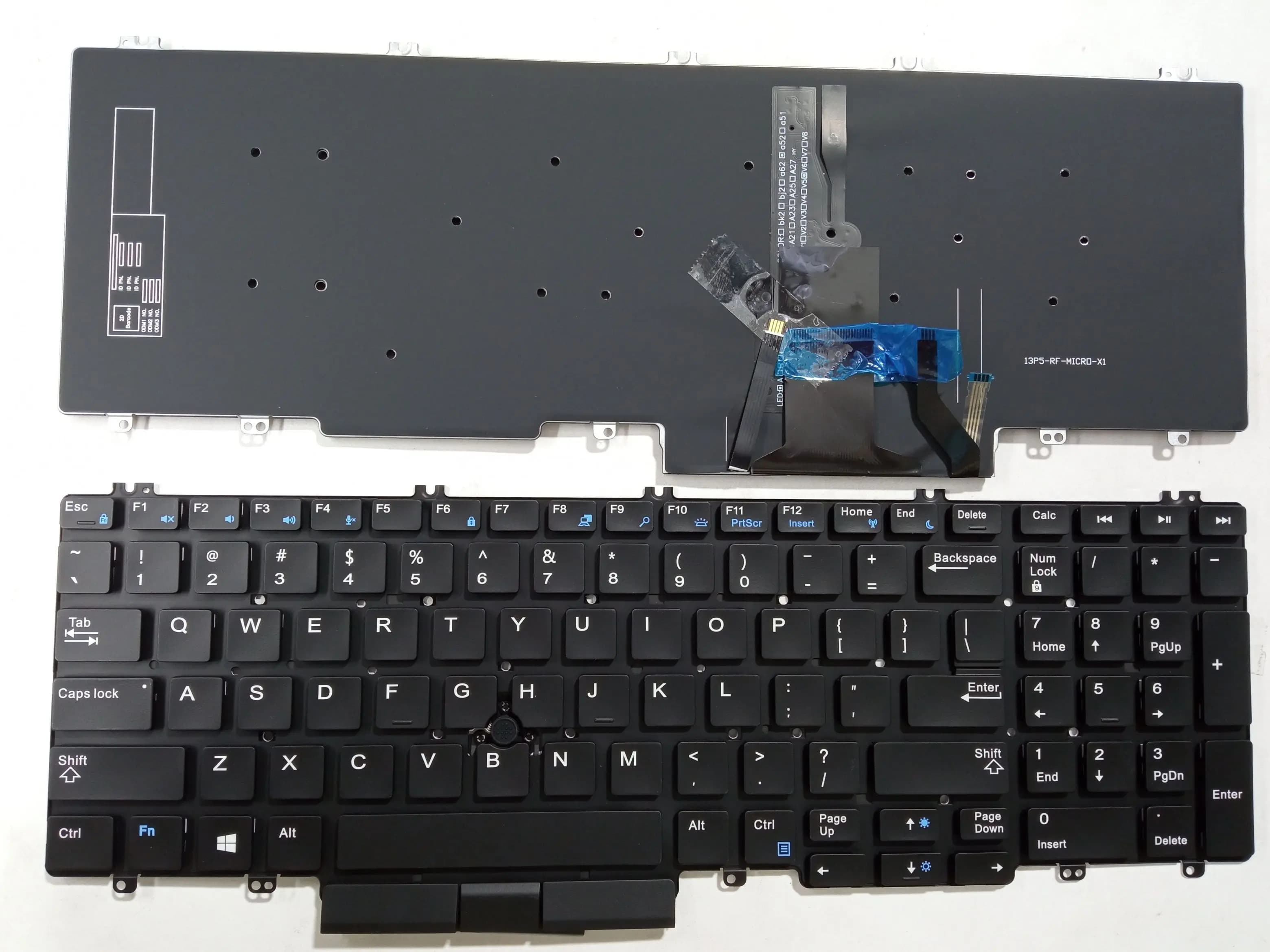 New Replacement Keyboard Laptop For DELL E7530 BLACK With Point Backlit (OEM) US US Layout