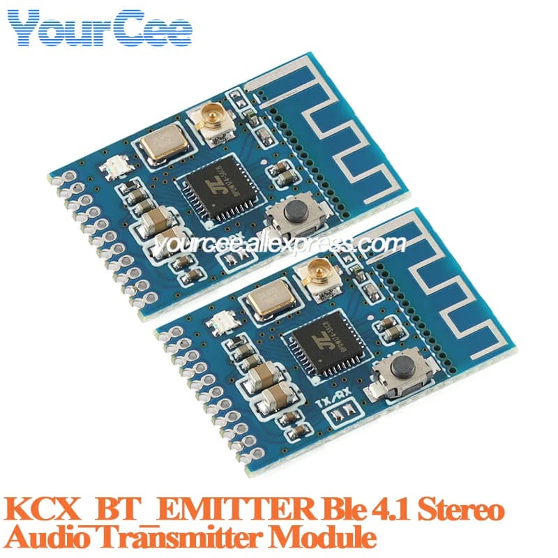 10 pz/1 pz KCX_BT_EMITTER Ble 4.1 Audio Stereo GFSK Ricetrasmettitore Trasmettitore Altoparlante Senza Fili Modulo Scheda Audio