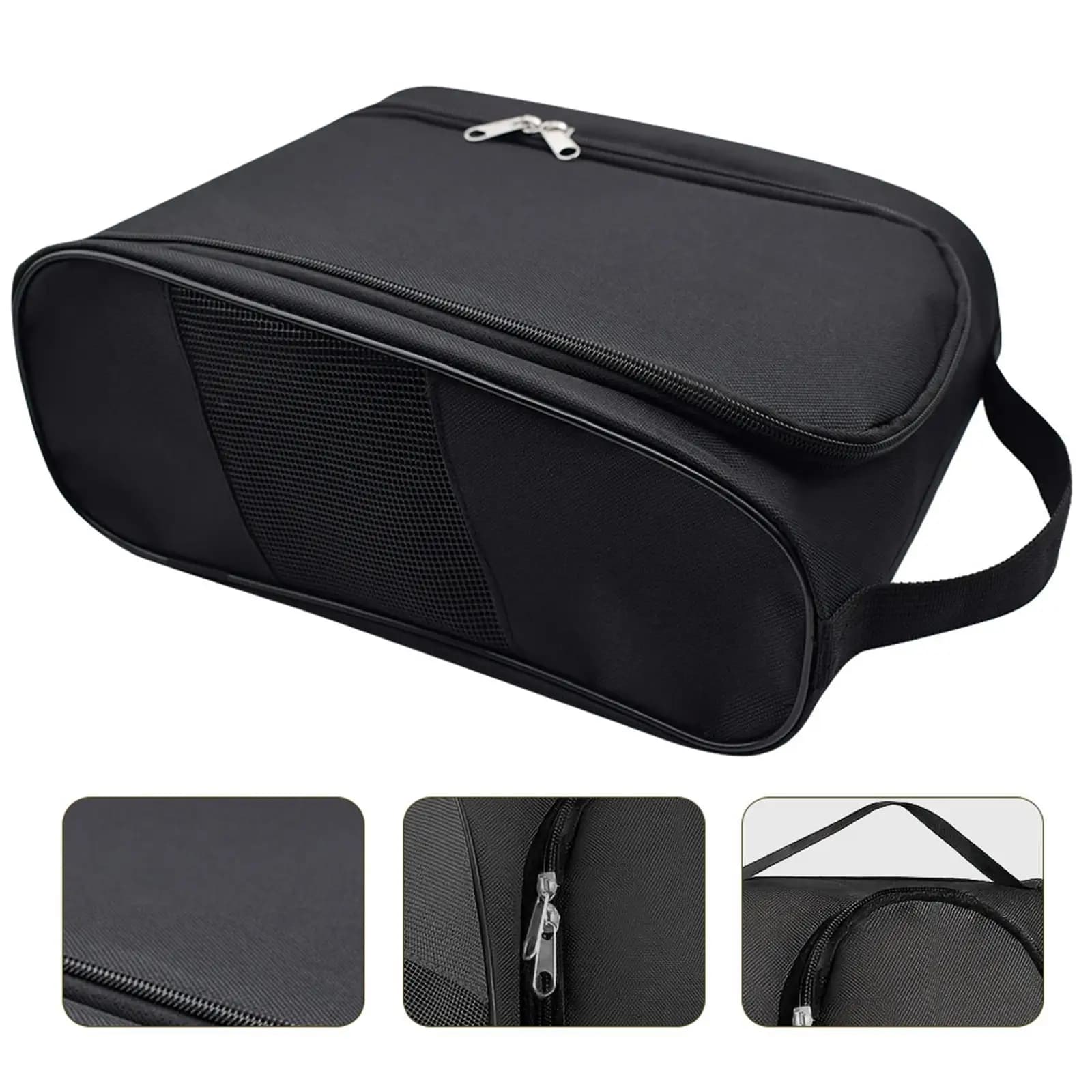 Borsa per scarpe da golf con ventilazione, custodia per accessori da golf, borse portaoggetti sportive per corsa, escursionismo, calcio, bowling