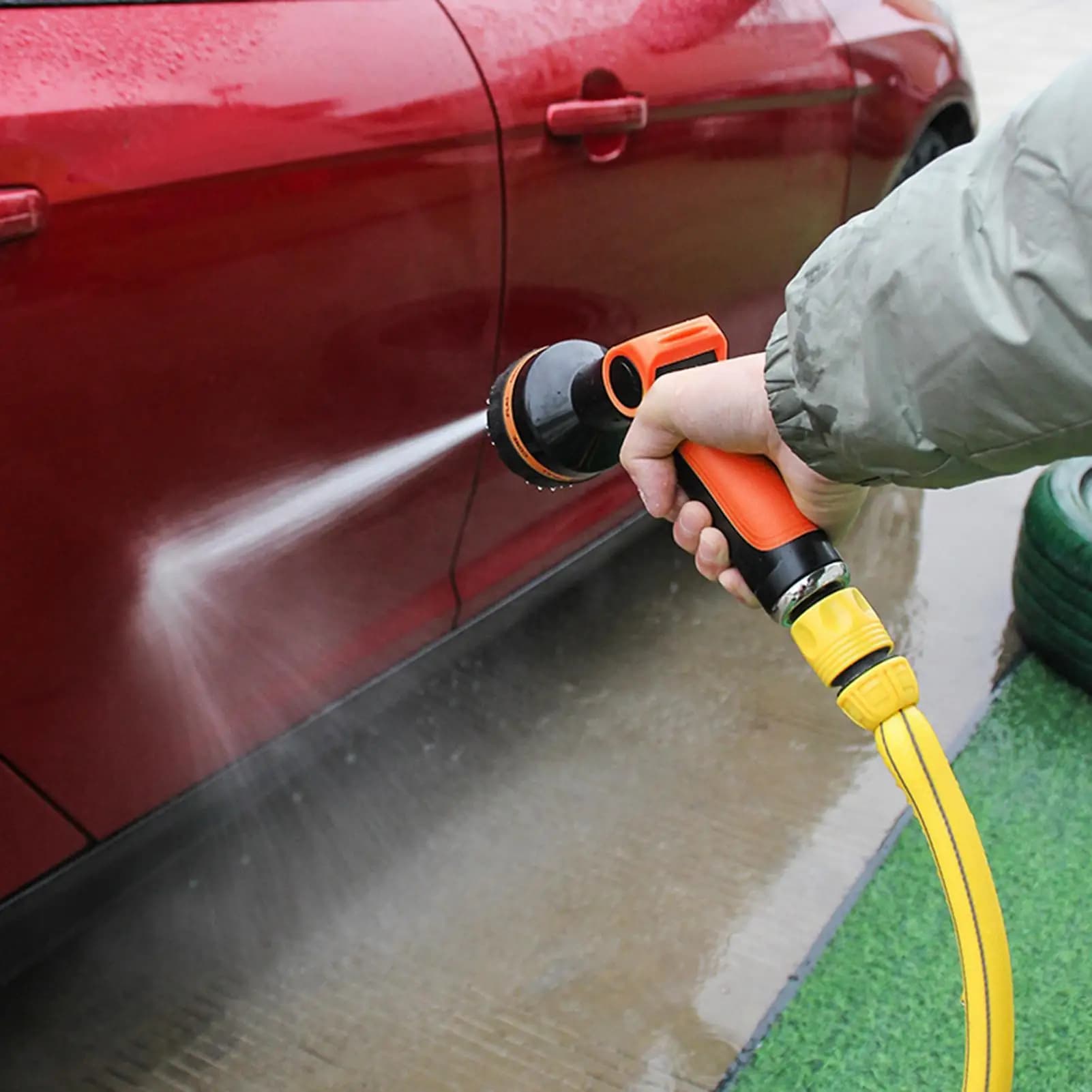 5 Drop Water Pipe Grip, High Pressure Washing Test for Exterior, Car Wash, Gardening and Irrigation Plants