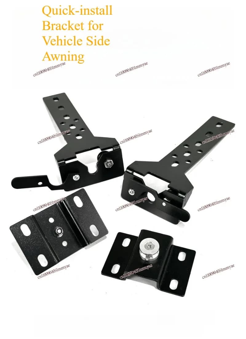 Car Side Awning Bracket Quick Release Mounting Clamp Roof Rack Crossbar Outdoor Camping Accessory