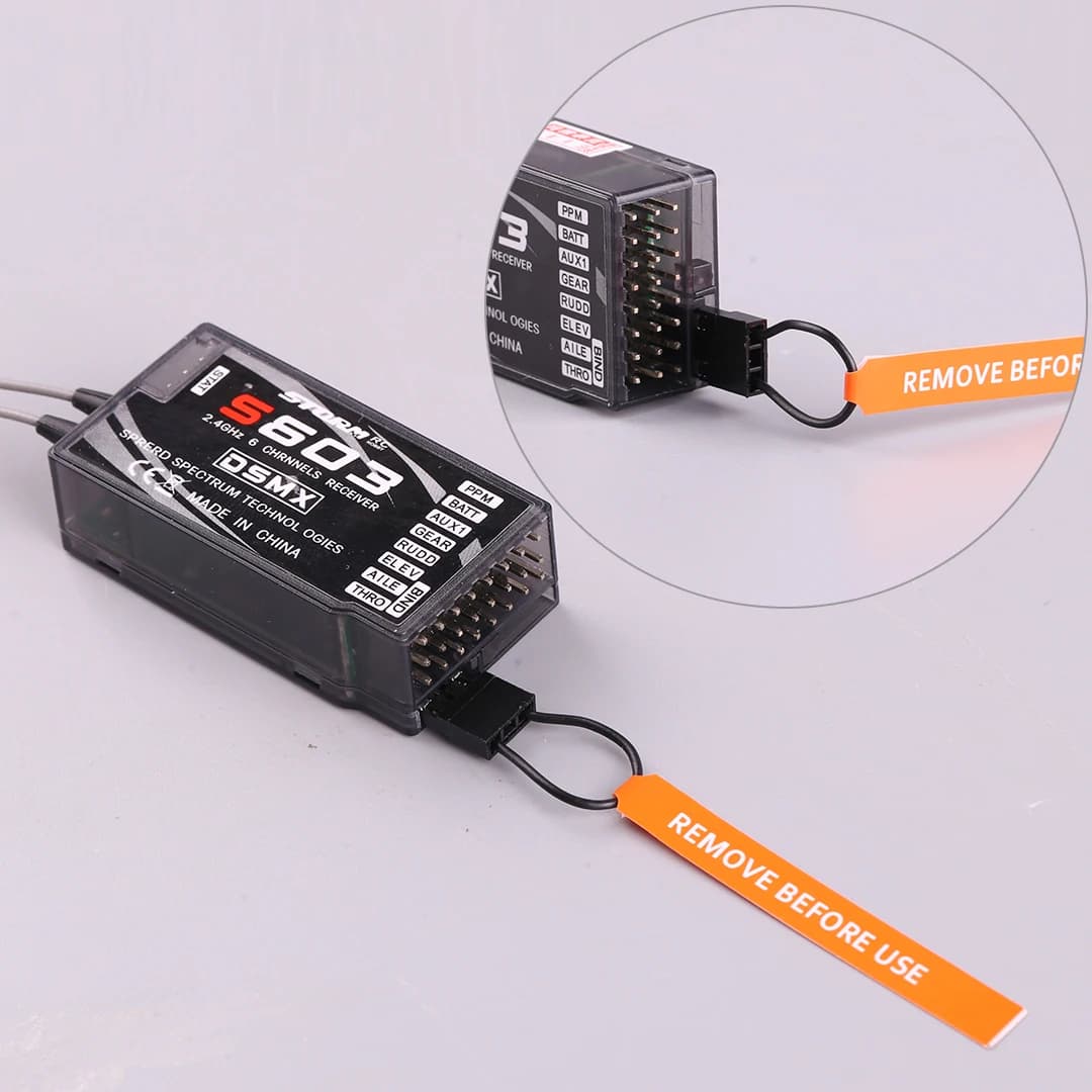 S603 6CH 2.4G Receiver for RC Airplane Compatible with DX6i JR DX7 PPM - Quadcopter Helicopter Control System DSMX