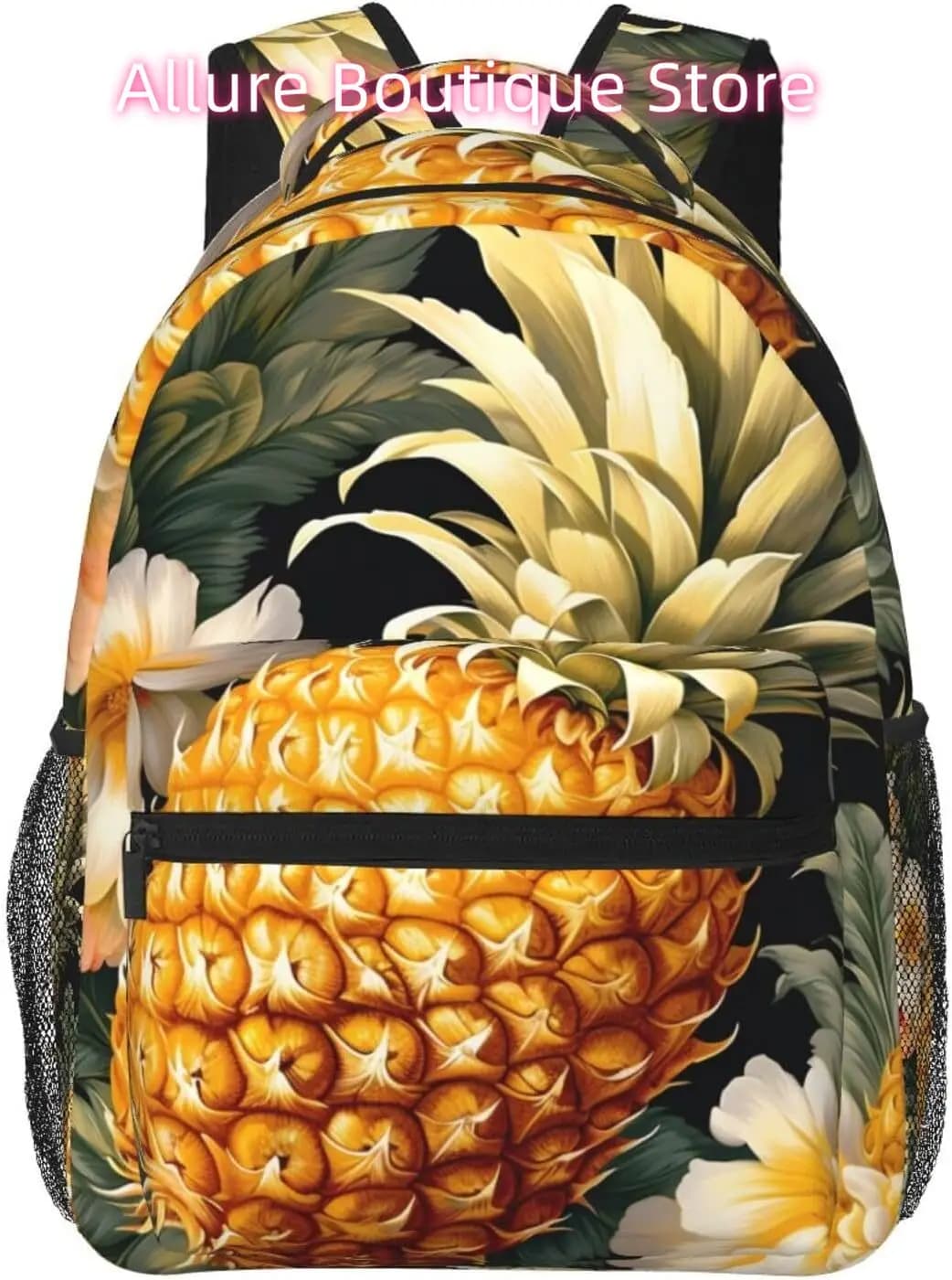 borsa per laptop ritorno a scuola Cartoon Ananas Fruit Zaino per laptop leggero Zaino casual da viaggio multiuso leggero Uni