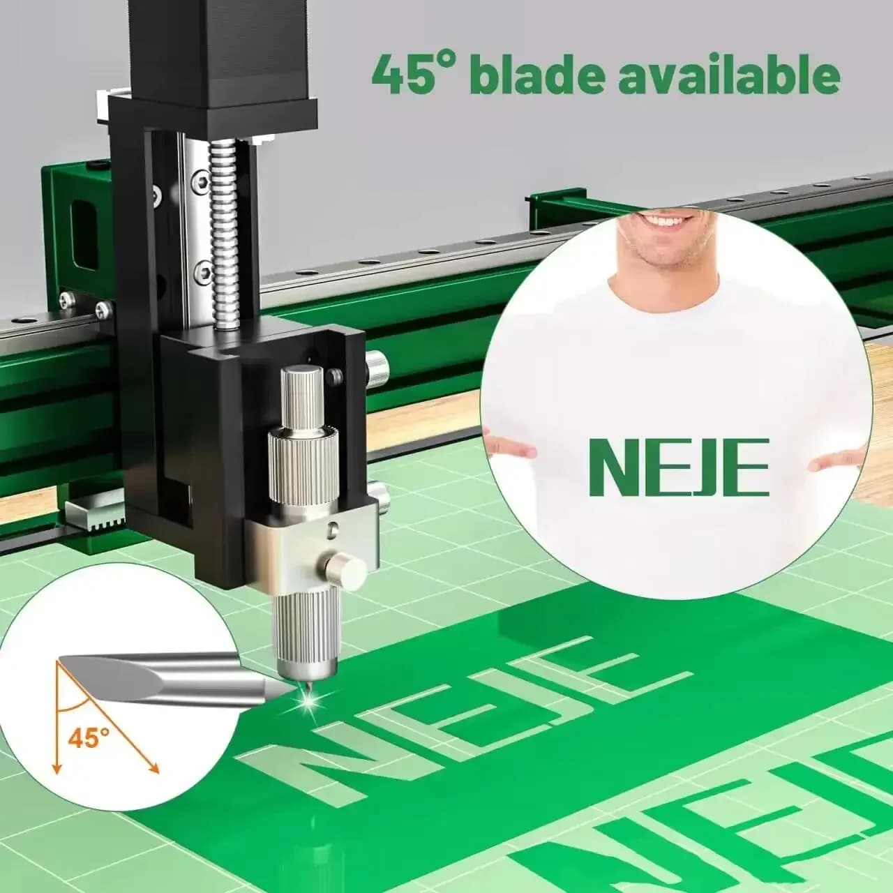 Premium Products 2026 NEJE MAX 4 E80 4 Axis Laser Engraver, CNC Laser Engraving Base Kit + Bee Nest Grid + Air Pump + Extension