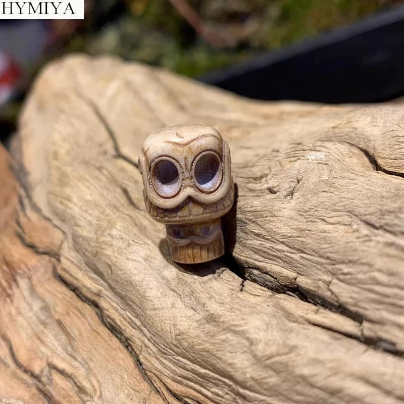 Vintage Tibetan Skull Guru Beads Buckhorn Shmashana Adhipati Buddhist Prayer Skeleton Three-way Bead DIY Jewelry Findings