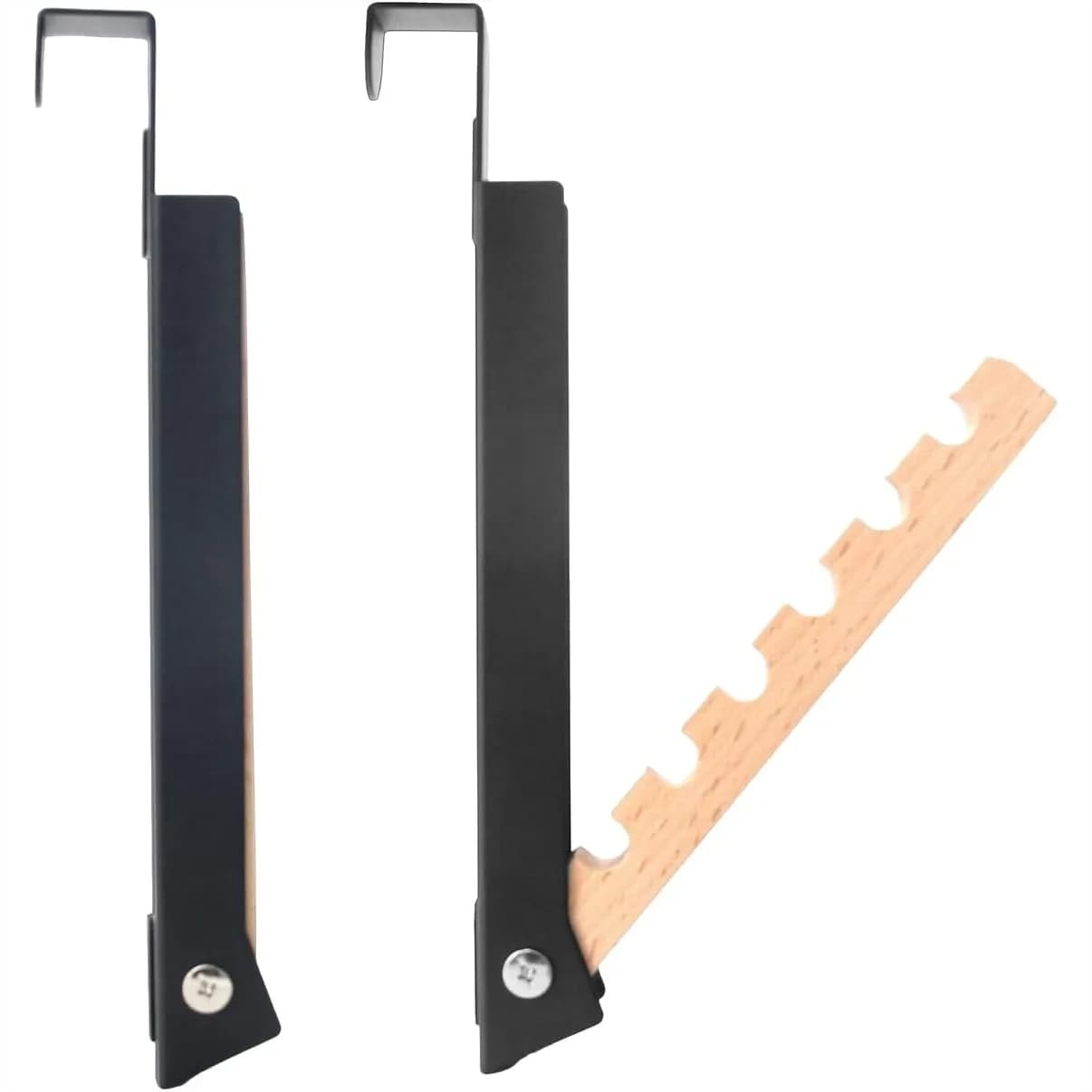 Portable Travel Clothes Hanger, Foldable Over Door Hook for Hotel Bathroom, No Drilling, Holds 24kg