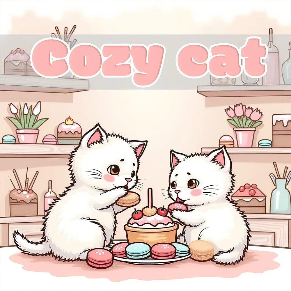 COZY CAT Bold-easy Patterns Coloring Book for Adults Cute Drawing Book Perfect Gift for Party and Birthday