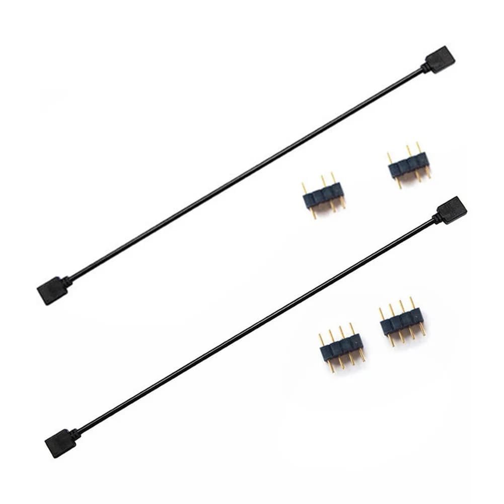 Cavo adattatore di prolunga AURA RGB da 1 a 1 Striscia luminosa a LED 5V 3Pin/12V 4Pin Cavo di prolunga AURA Accessori per computer 30cm per ASUS