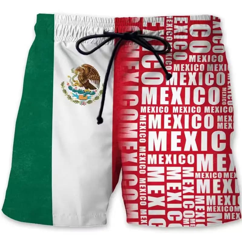 England Britain Flag Graphic Beach Shorts Men 3D Print Spanish Emblem Board Shorts Swimsuit Summer Swim Trunks Cool Kids Shorts