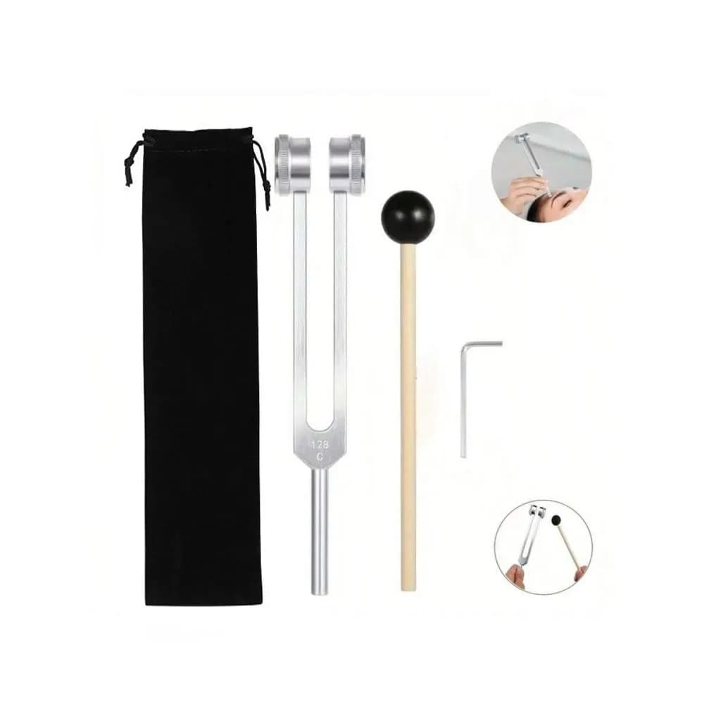 Set diapason 128Hz 528HZ Set diapason sonoro Diapason bioacoustic weighted for healing chakra, sound therapy, relieve stress