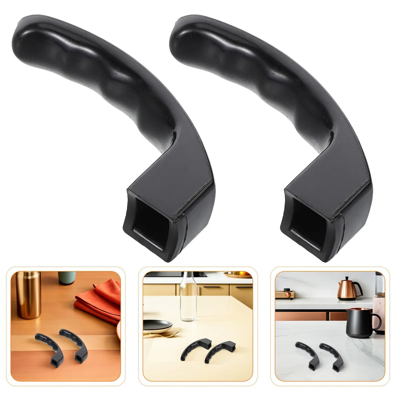 4Pcs Coffee Maker Handle Replacement Bakelite Pot Grip Universal Detachable Anti Scaling Handle Coffee Pot Parts for Espresso