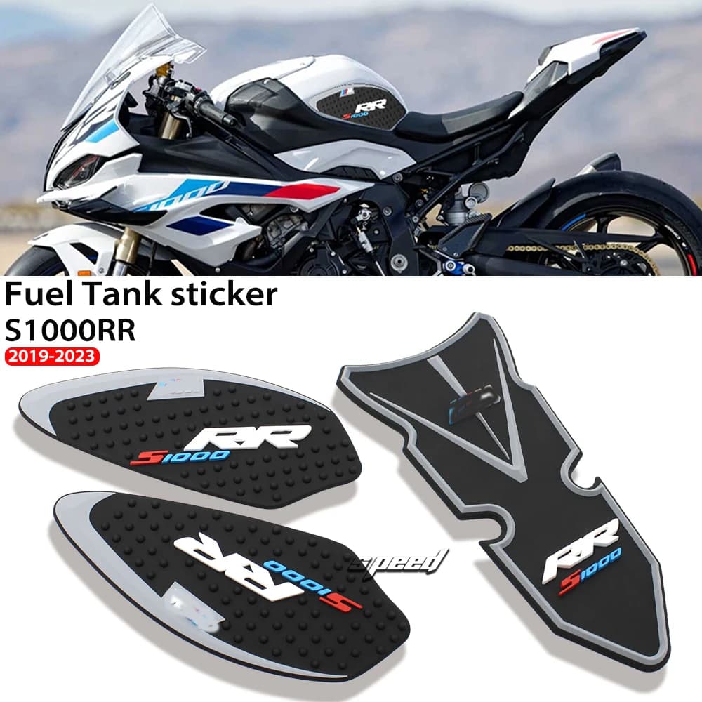 Moto Antiscivolo Serbatoio Grip Adesivi Trazione Gomma Laterale Pad Ginocchio Gas Per BMW M1000RR S1000RR S1000RR 2019-2026 2025 2024
