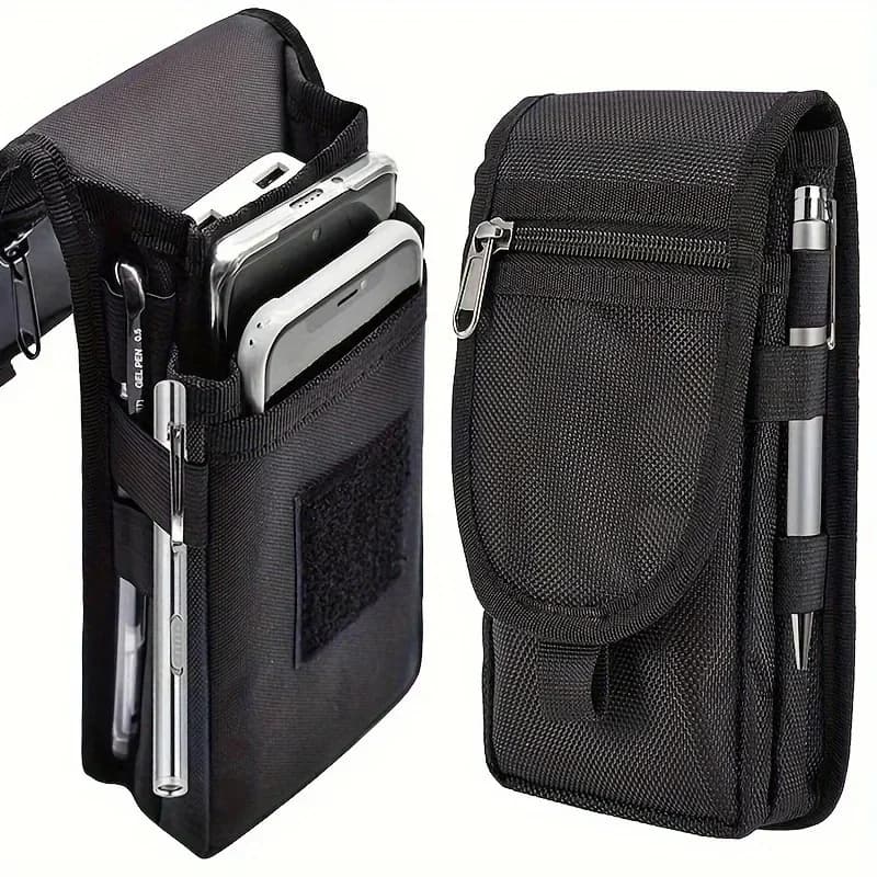 Marsupio mobile da 6,3 pollici con copertina ribaltabile Borsa mobile da appendere in vita portatile per entrambe le donne che indossano cinture Marsupio casual da appendere