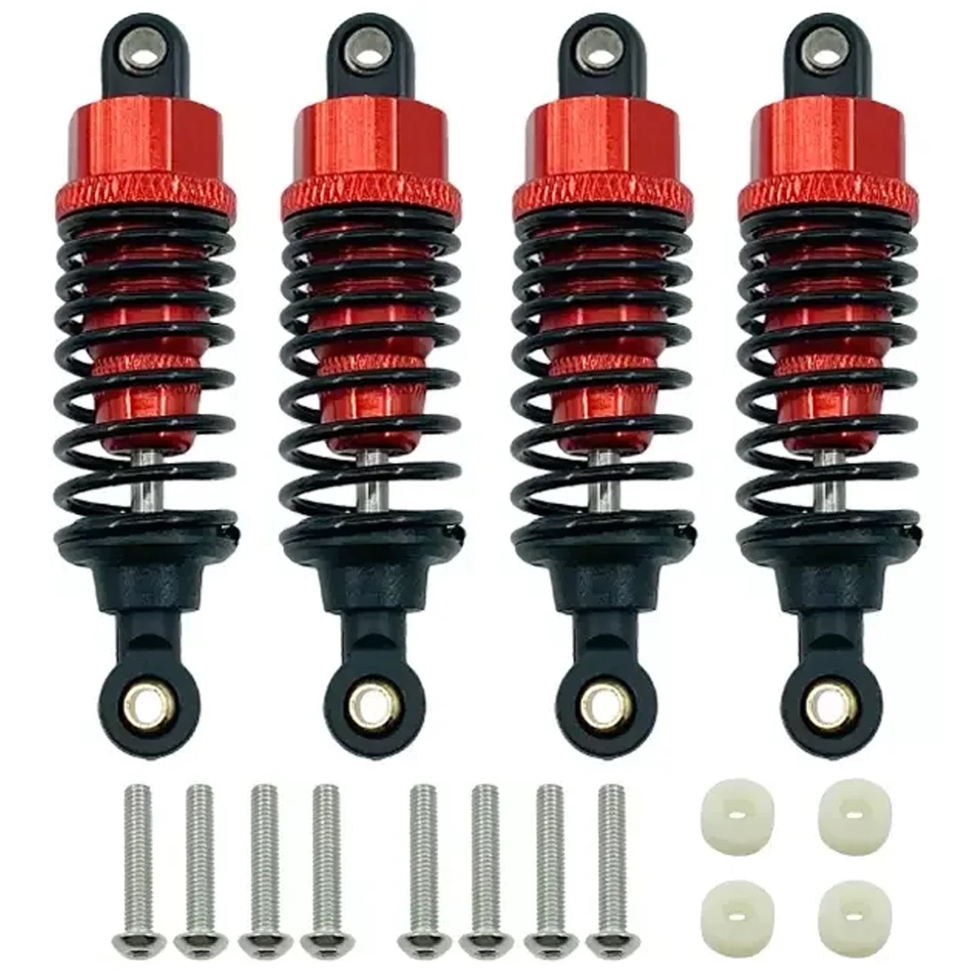 4 pezzi ammortizzatori in lega di alluminio set ammortizzatori 60mm per Tamiya TT-02 TT-02d M-05 M-06 1/10 RC auto parti di aggiornamento