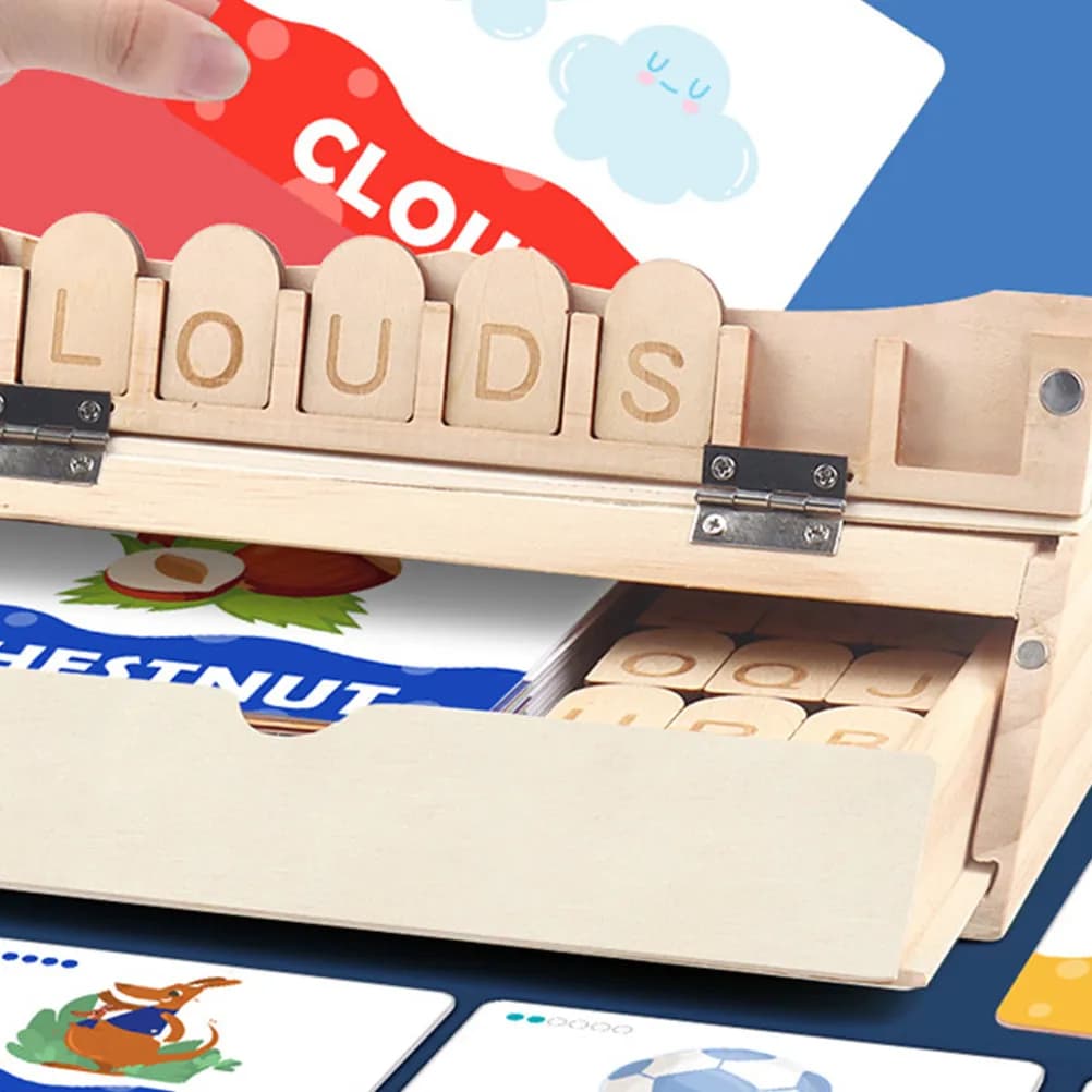 Set di Puzzle Alfabetici per Bambini 1-3 Anni, Blocchi di Lettere in Legno Premium, Gioco Educativo per l'Apprendimento Precoce e Coordinazione Occhio-Mano