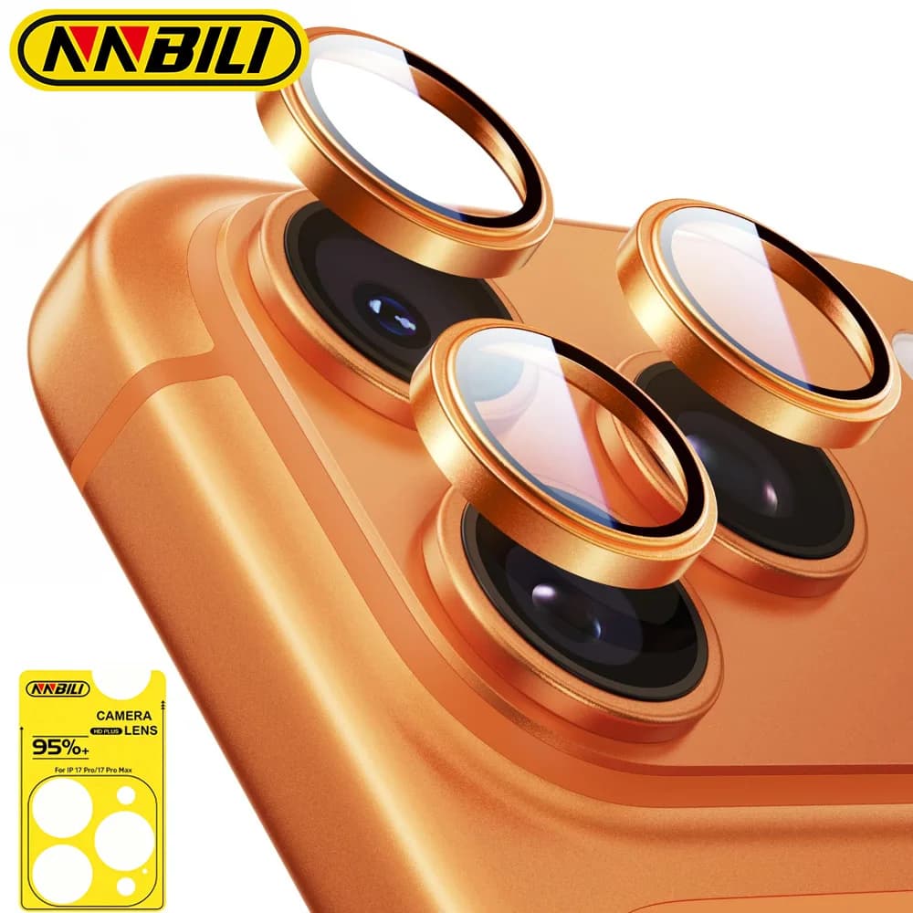 NNBILI Protezione Lente Fotocamera per iPhone 17 Pro Max/17 Pro [Kit Allineamento e Adattamento Invisibile 1:1] Vetro Temperato Aeroespaziale 9H Ultra HD