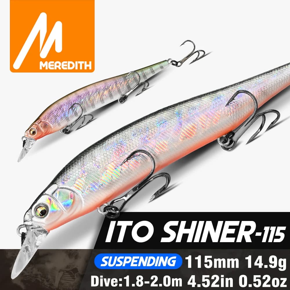 MEREDITH 115mm Jerkbaits floating slows Innovative weight system for puppy Minnow Fishing baits Artificial bait Fishing baits