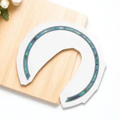 Adesivo Decorativo 3D Elegante con Effetto Cangiante per Foro Sonoro, Autoadesivo per Chitarra Acustica, Classica, Elettrica e Ukulele