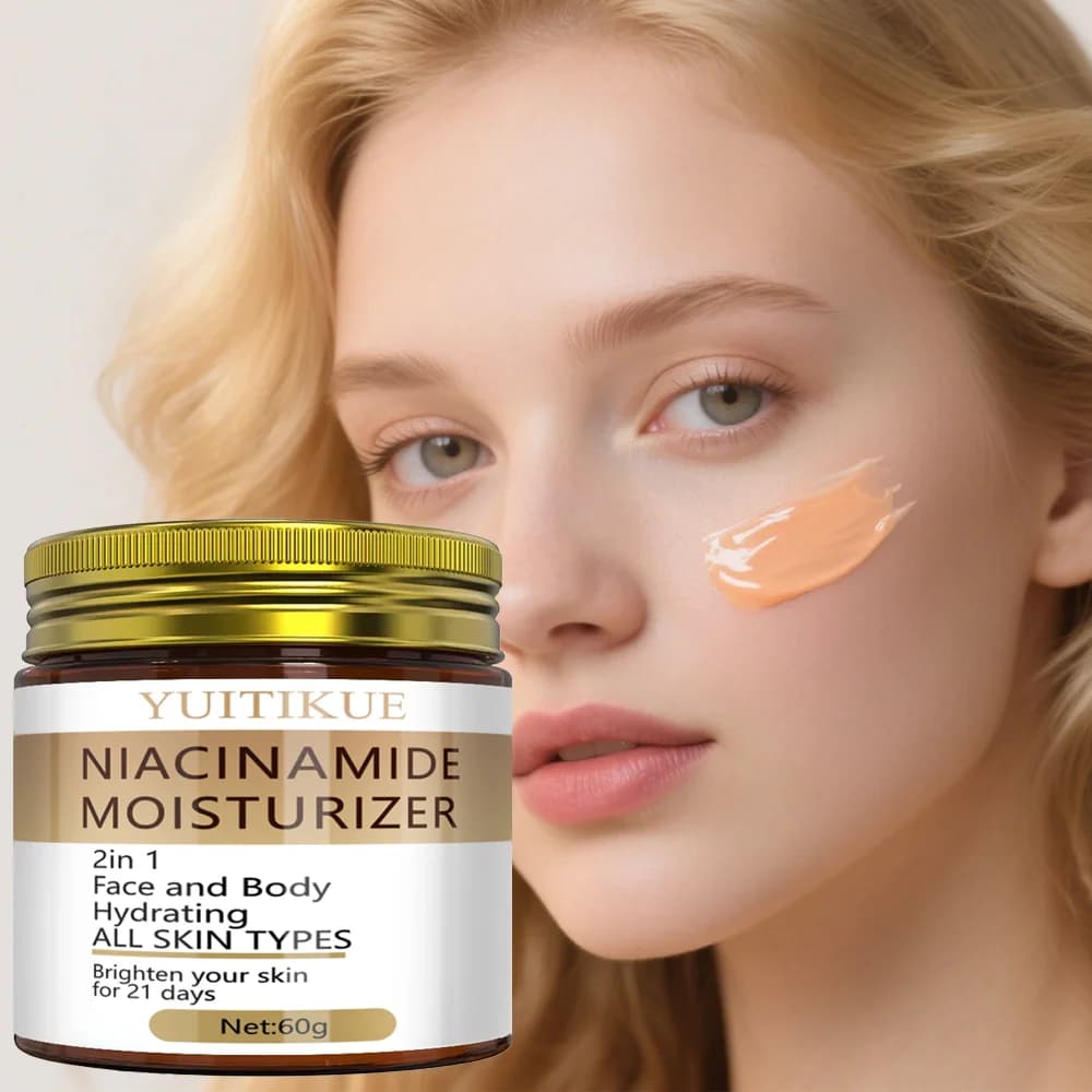 YUITlKUE niacinamide moisturizing cream - Face and body moisturizing cream 2in1 brightening All skin types 21 days Bright lotion for skin