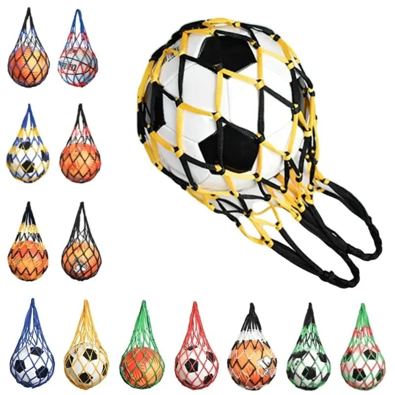 1Pc Basketball Nylon Net Bag Multi-use Sport Ball Portable Mesh Storage Network Bag Volleyball Football Only Nylon Net Bag