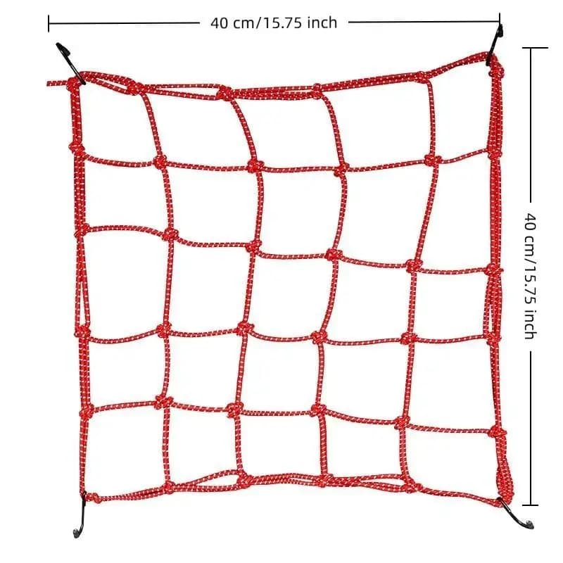 Night Reflective Motorcycle Helmet Cargo Net Portable Lightweight for Motorbike E-Bike Bicycle Short Trip Riding