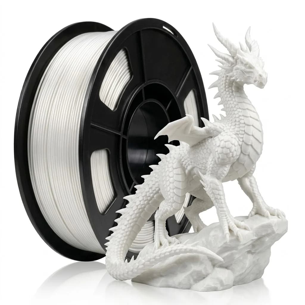 Silk white PLA Filament 1.75mm Spool Wire For 3D Printer Material,Safety, Vacuum packaging,250g