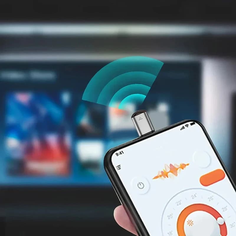 Mini adattatore remoto a infrarossi per telefono, tipo C, IR Blaster, controllo tramite app per TV, condizionatore, ventilatore, DVD, proiettore, accessori per la casa intelligente