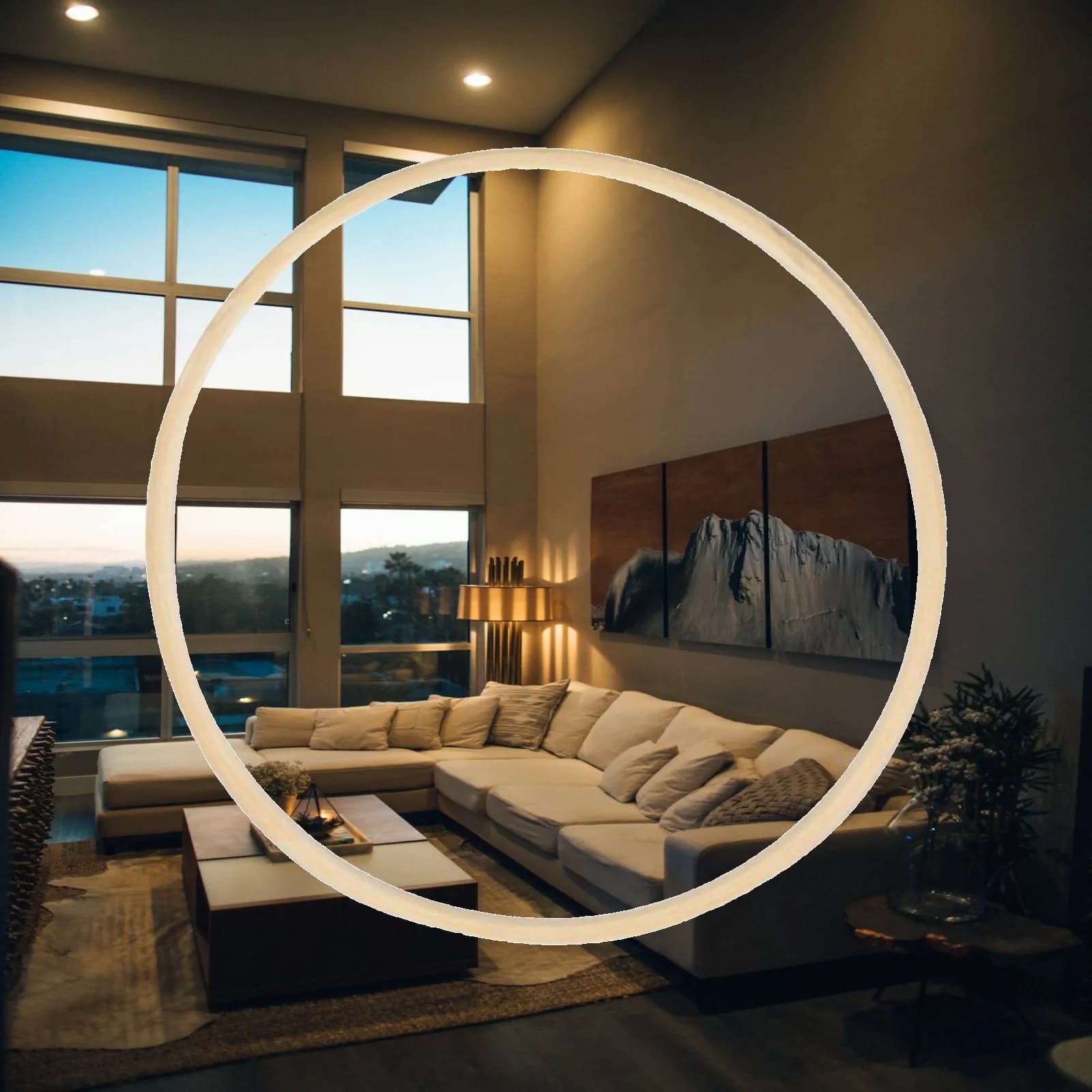 Wooden Bamboo Dreamcatcher Hoop DIY Macrame Ring Smooth Embroidery Frame for Arts and Crafts