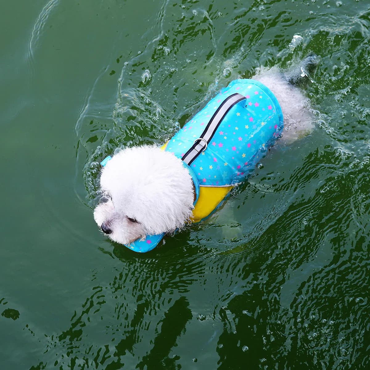 Pet Dog Life Swim Jacket Vest with Handle Reflective Leash for Small Medium Large Dogs Water Safety Pet Clothes Dog Vest