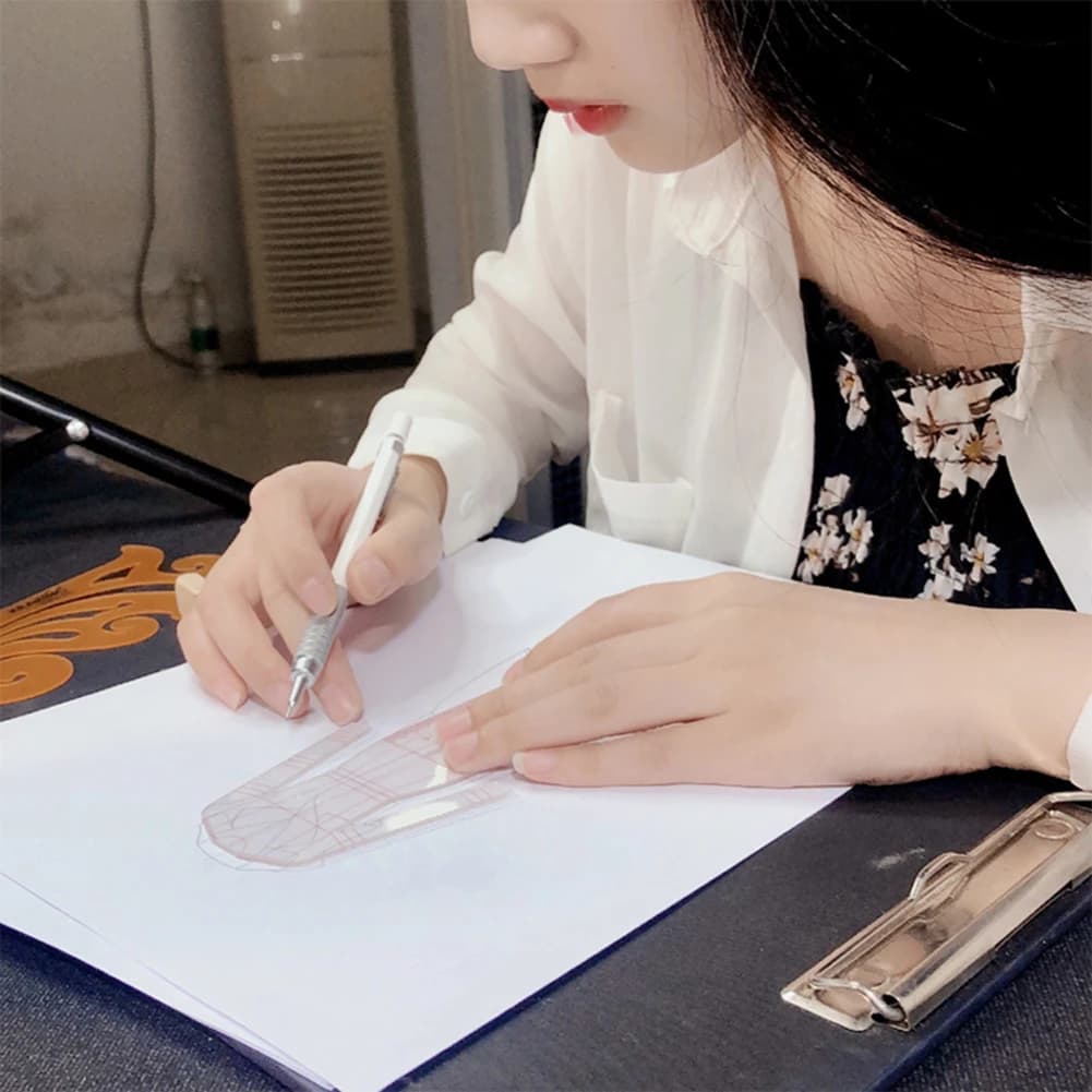 5 Models Fashion Illustration Rulers Fashion Designing Portable Sewing Ruler Designer Tools