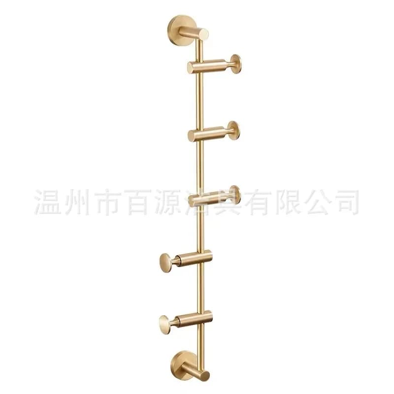 Nordic ottone spazzolato oro asciugamano palo appeso a parete camera da letto portico vestiti cappello gancio appendiabiti appendiabiti porta gancio posteriore