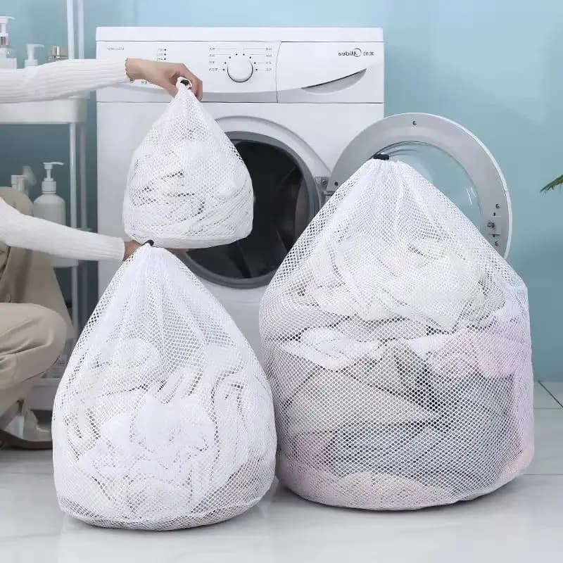 Bed linen bags with drawstring Handbags for washing mesh/network grease Cover for dirty clothes Washing bag Protecting clothes for washing machine