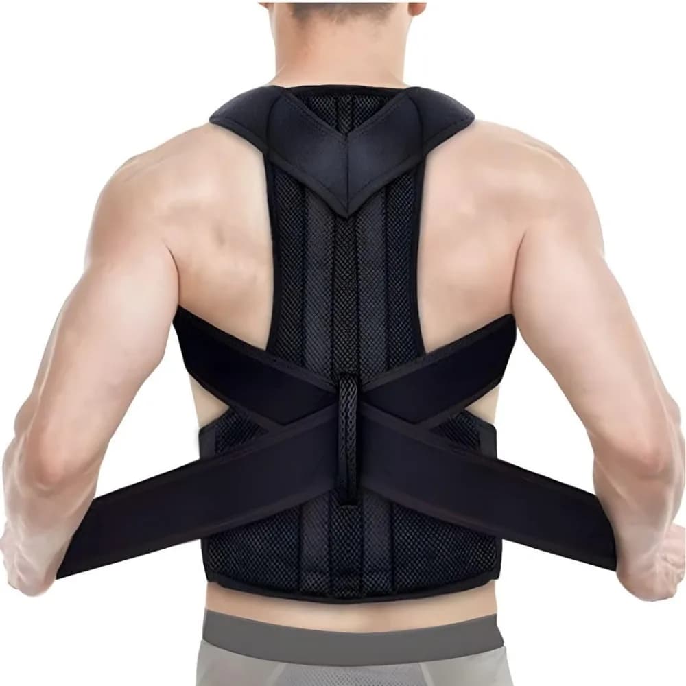 Posture Corrector for Men & Women | Adjustable Back Brace with Lumbar & Upper Back Support | Breathable Full Back Support Brace