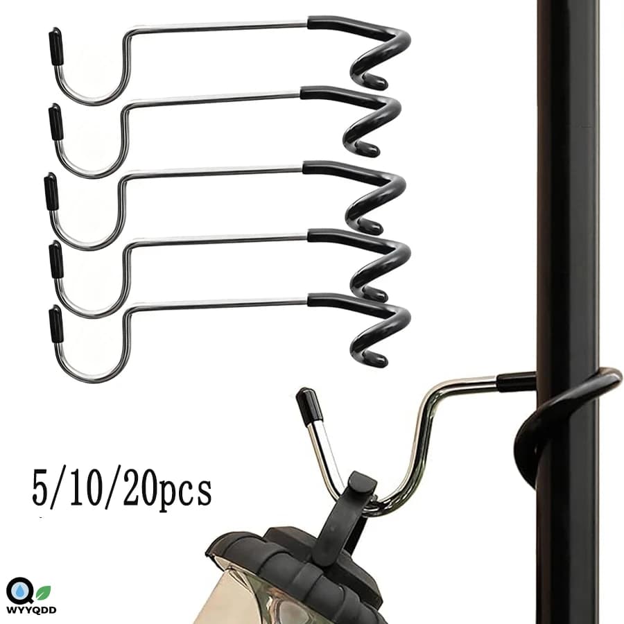 Outdoor camping light hook for camping lantern stainless steel hook for tent anti slip hook for bird manger hook for pole shaped S