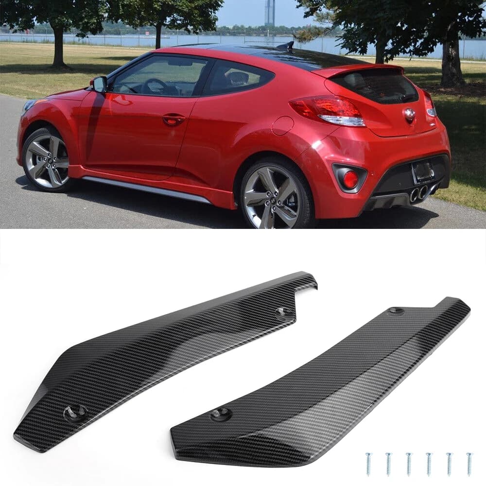 LAICY per Hyundai Veloster Turbo 13-21 Car paraurti posteriore Splitter diffusore Canard Wrap Spoiler Side Fender gonna Lip Chin Body Kit