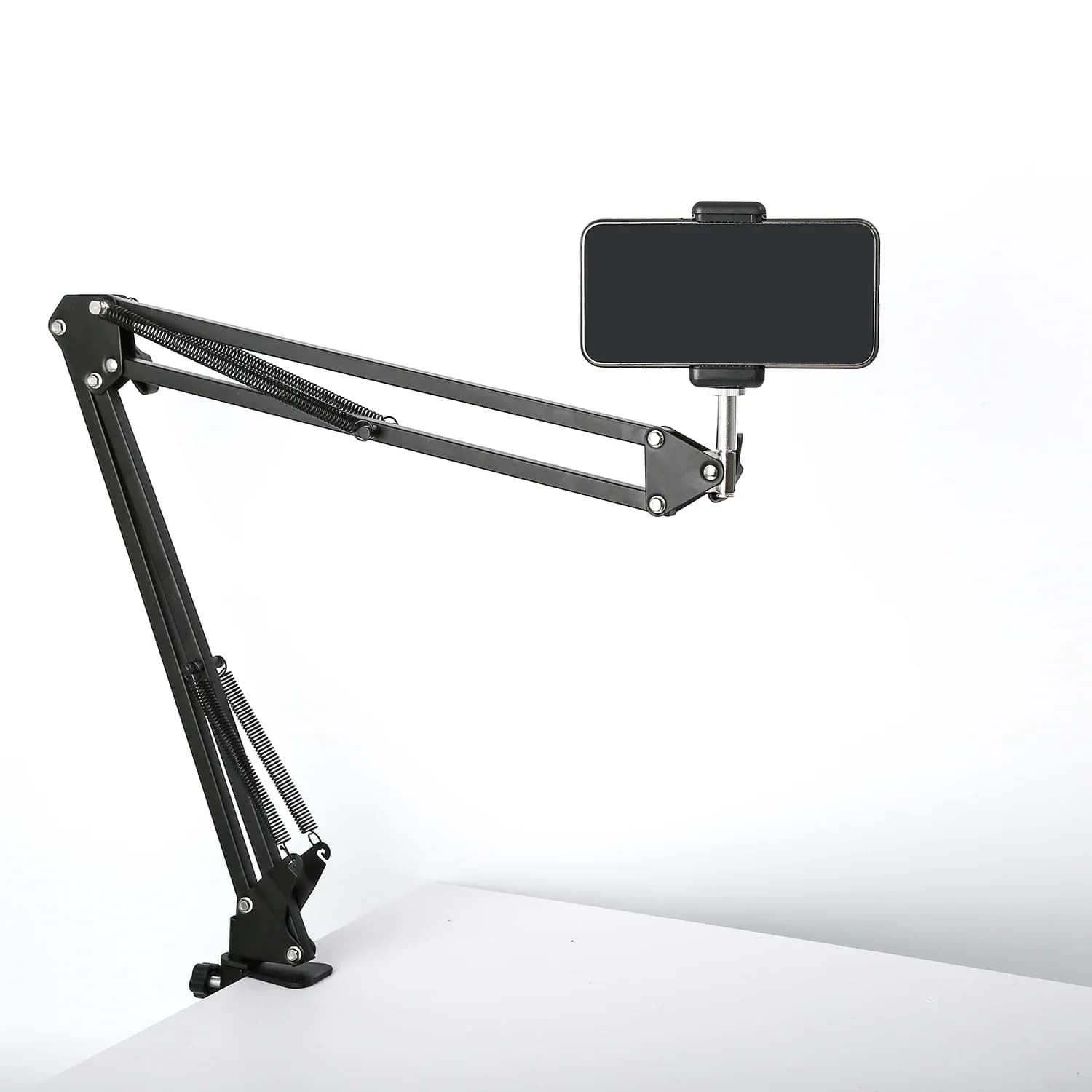 Treppiede per fotocamera per telefono Set da tavolo per fotografia regolabile con supporto per telefono per Nikon per supporto per braccio luminoso ad anello a LED
