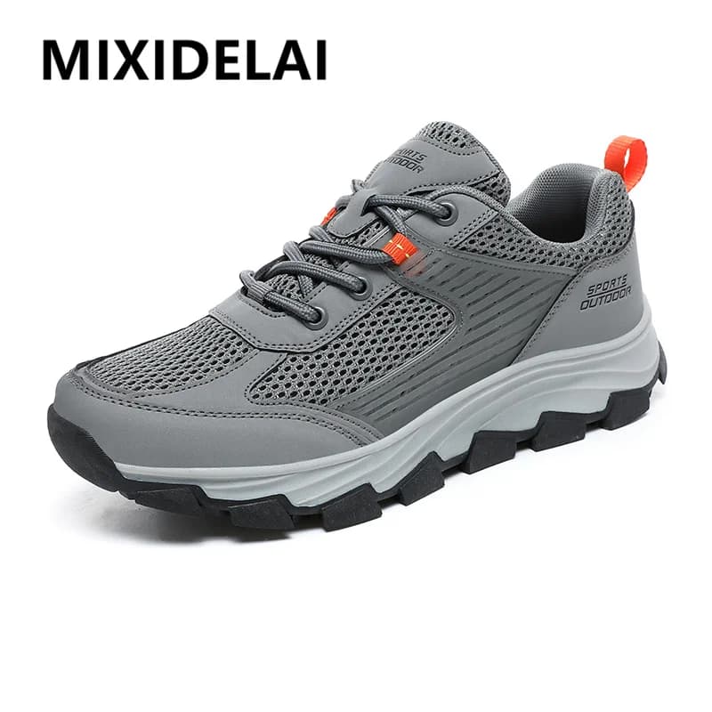 Scarpe Casual da uomo scarpe da uomo di marca scarpe da ginnastica in Mesh traspirante scarpe basse comode coppie scarpe da trekking all'aperto Plus Size 36-46