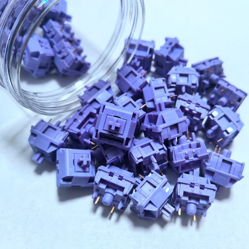 Sillyworks Hyacinth V2U Switch HMX Purple Linear 5 pin 45g Hot-Swap Tastiera Meccanica Switch MX Lubrificati in Fabbrica Accessori PC