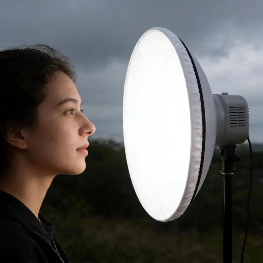 New White Soft Light Diffuser Sock 42/52cm Nylon Diffuser Cloth Standard Diffuser Shade Dish